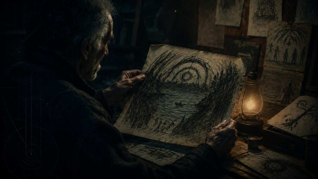 What Is the Lake of Tears in FROM? Every Clue So Far 3 victor drawing