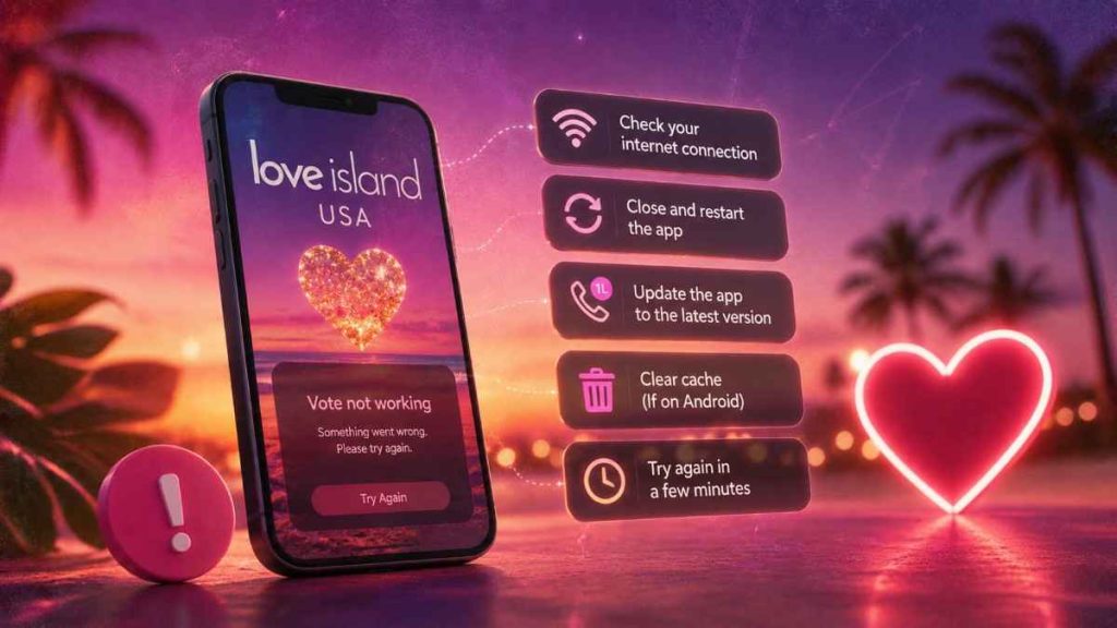Why Does the Love Island USA App Keep Crashing? The Voting Glitch Explained 4 voting