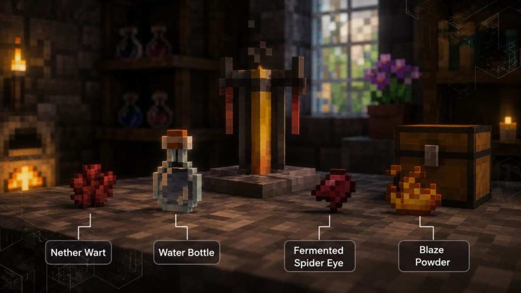 How to Make a Weakness Potion in Minecraft (Step by Step) 2 Need to Make a Weakness Potion