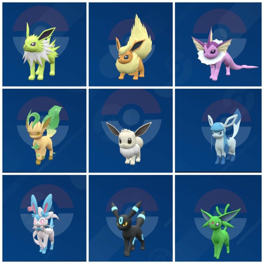 all shiny evee