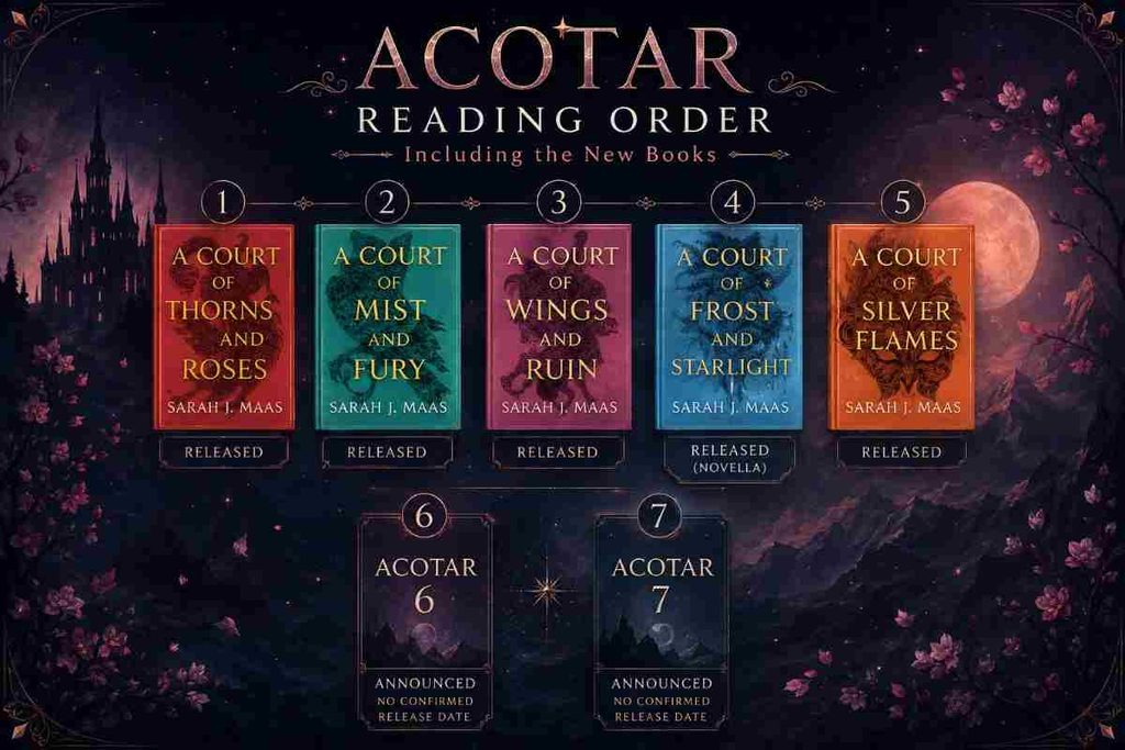 A Court of Thorns and Roses ACOTAR Reading Order Including the New Books