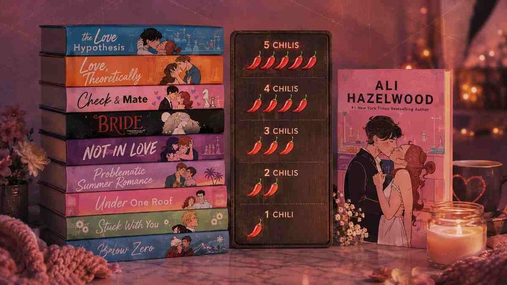 Ali Hazelwood Books Ranked by Spice Level 1 to 5 Chilis
