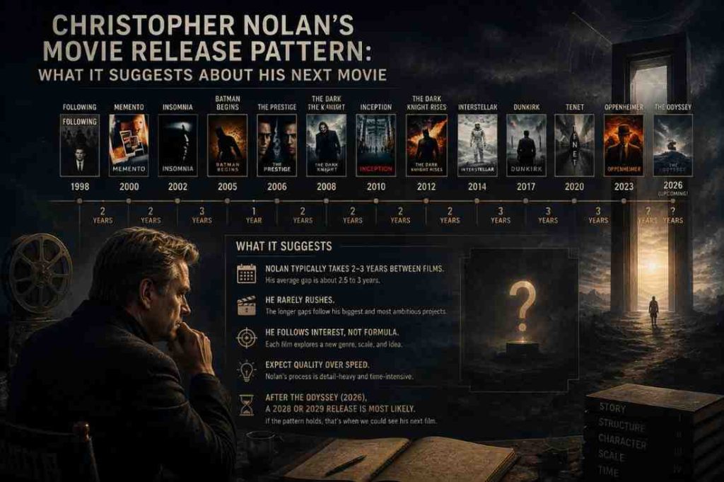 What Is Christopher Nolan's Next Movie After The Odyssey? 7 Christopher Nolans Movie Release Pattern What It Suggests About His Next Movie
