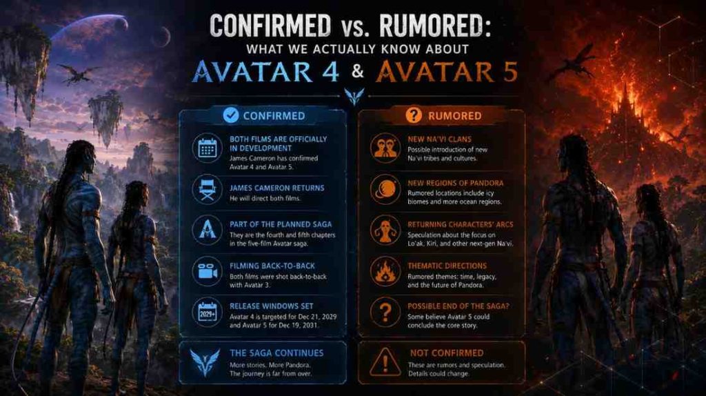 Avatar: Fire and Ash — Everything to Know Before You Watch 7 Confirmed vs. Rumored What We Actually Know About Avatar 4 and Avatar 5