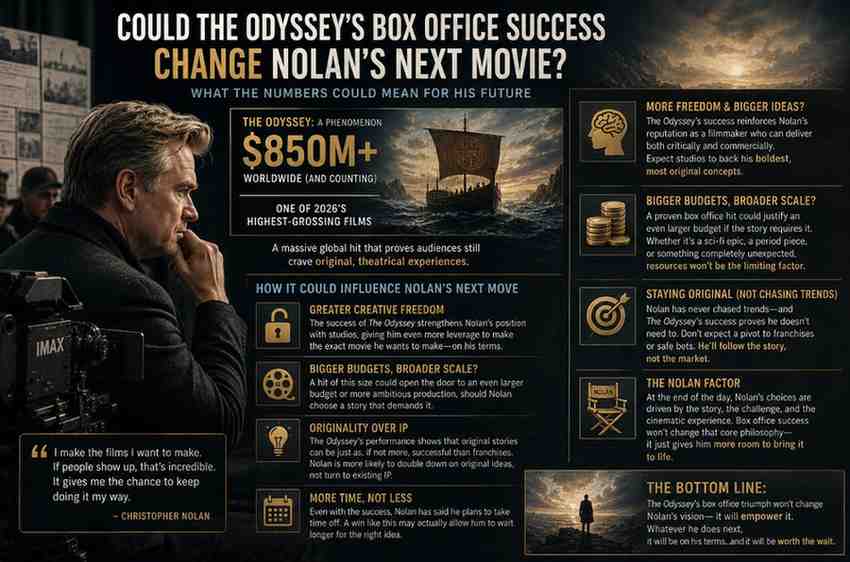 What Is Christopher Nolan's Next Movie After The Odyssey? 8 Could The Odysseys Box Office Success Change Nolans Next Movie