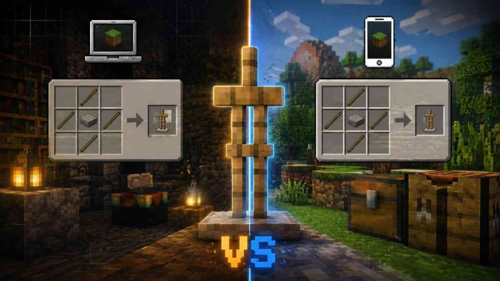 How to Make an Armor Stand in Minecraft 4 Java Edition vs. Bedrock Edition Does the Armor Stand Recipe Change