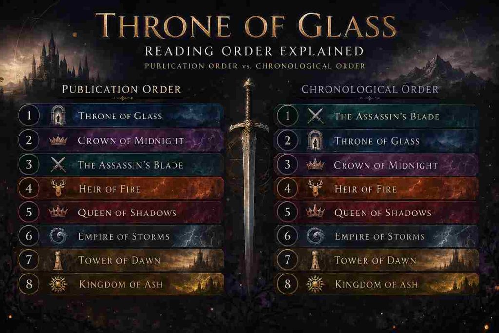 Throne of Glass Reading Order Explained Publication vs. Chronological