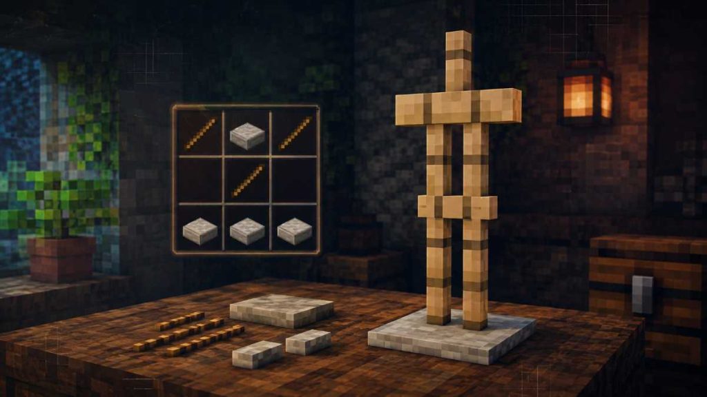 How to Make an Armor Stand in Minecraft 3 What You Need to Make an Armour Stand in Minecraft Full Materials List