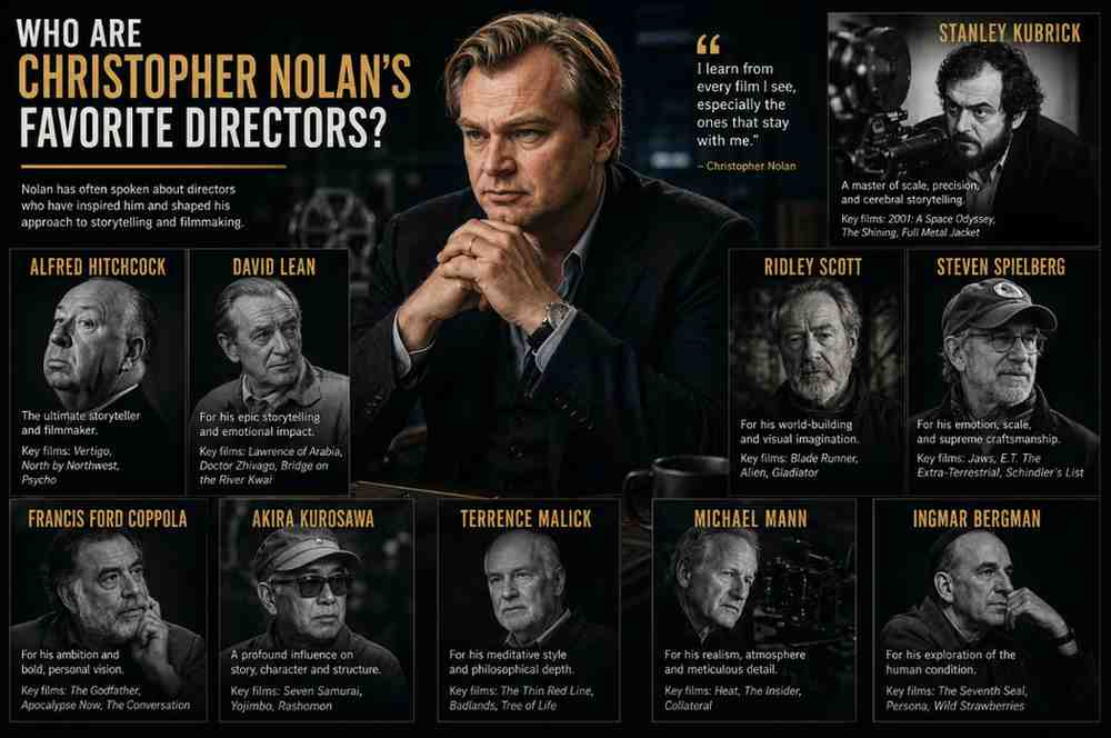 Christopher Nolan's Favorite Movies: The Films That Shaped His Filmmaking 10 Who Are Christopher Nolans Favorite Directors