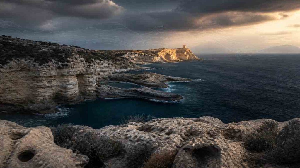 sicilian coastline italy