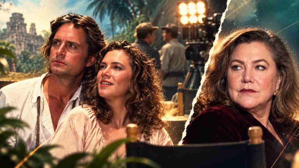 Michael Douglas Kathleen Turner Affair Explained: Romancing the Stone Romance and Memoir Reveal 4 How Did Diandra Douglass Set Visit End the Romance
